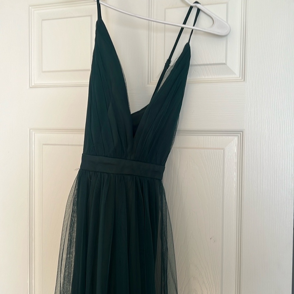 Emerald green lulus maxi dress